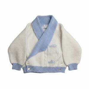 VINTAGE Welcome Home Baby Knit Shawl Cardigan Portugal 6-9M